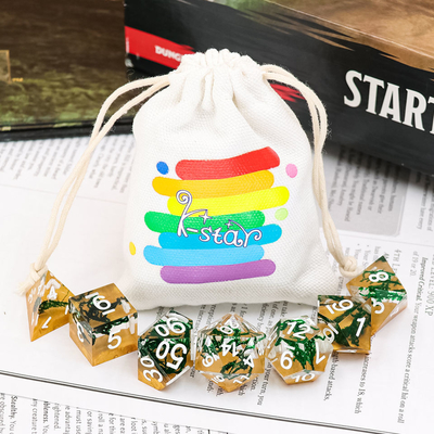 Кость RPG смолы уникальная установила Polyhedral Handcraft для игры столешницы