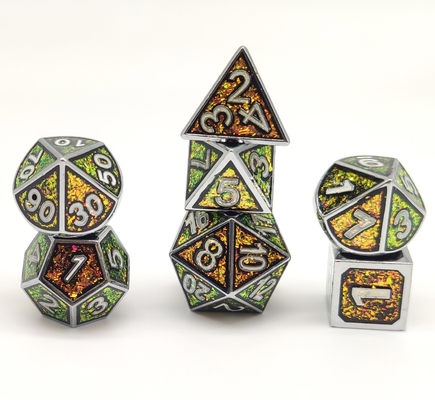 Золото покрыло Handmade Polyhedral кости металла универсальное крепкое