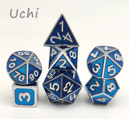 Polyhedral отполированная кость RPG установила многофункциональный для собрания