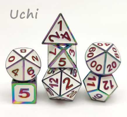Кость RPG металла руки лить легковес 7 частей установленный универсальный