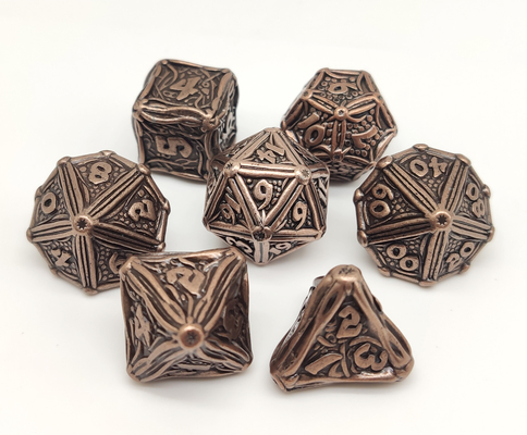 Диез крепкой Polyhedral кости RPG металла ясный окаймляет восхитительную упаковку подарочной коробки