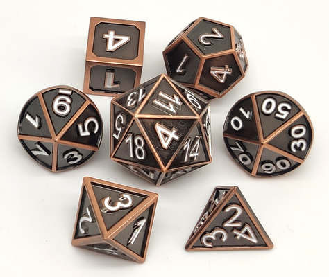 Универсальная небольшая кость металла, непахучий мини Polyhedral набор кости