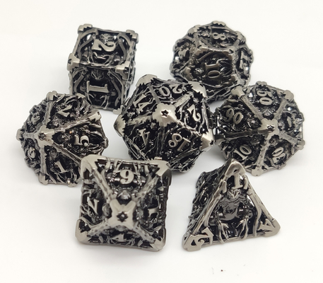 Кость RPG Handmade металла мини золото 7 частей установленное покрыла поверхностное