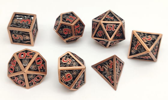 Кость Handmade Antiwear смолы Polyhedral портативная для Shadowrun