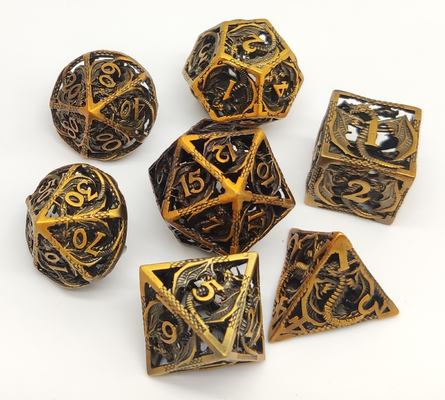 Рука лить прочную кость DND Polyhedral, износоустойчивую кость RPG точности