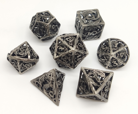 Рука отполировала кость смолы Polyhedral наборы 7 частей диез окаимился