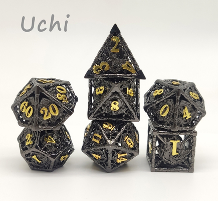 Кость портативной роскошной смолы Polyhedral отполированная для подземелья и дракона