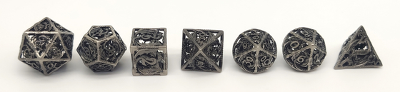 Кость портативной роскошной смолы Polyhedral отполированная для подземелья и дракона