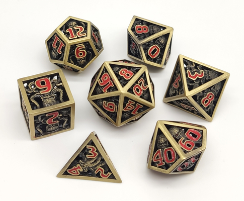 Полируя нетоксическая Polyhedral портативная машинка кости DND для игр столешницы