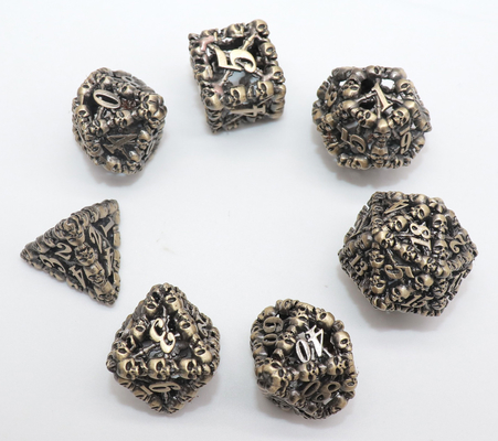 Роскошная непахучая крошечная Polyhedral кость ссыпает D10 D12 D20 Multicolor