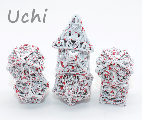 Кость белого металла мини Polyhedral вручает лить для собрания