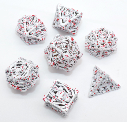 Прочный Antiwear небольшой набор кости, Handmade белая Polyhedral кость