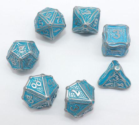 Рука отполировала острую мини Polyhedral кость установила 7 частей для собрания