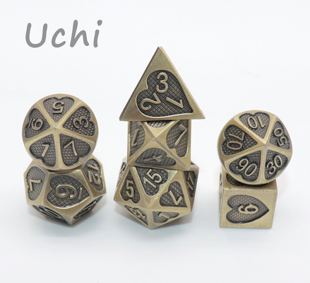 Handmade кость игры столешницы установила края 7 частей крепкие ясные острые