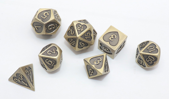 Нетоксическая Roleplaying кость игры установила износоустойчивый легковес