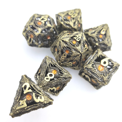 Оптовая Polyhedral кость вручает лить установленный легковес отполировала набор кости RPG