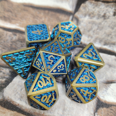 Многоцелевой пользовательский набор RPG Dice Set для взрослых Metal Dice Polyhedral