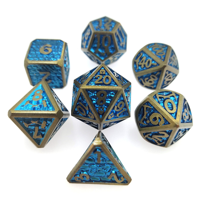 Многоцелевой пользовательский набор RPG Dice Set для взрослых Metal Dice Polyhedral