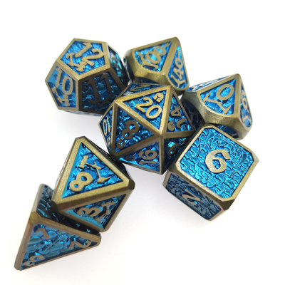 Практичная мини-игра DND Dice Настольная игра Металлические кости Влагостойкие многогранные
