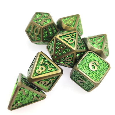 Легкие мини-игры для ролевых игр RPG Dice Set DND Metal Polyhedral Dice Card