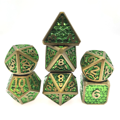 Легкие мини-игры для ролевых игр RPG Dice Set DND Metal Polyhedral Dice Card
