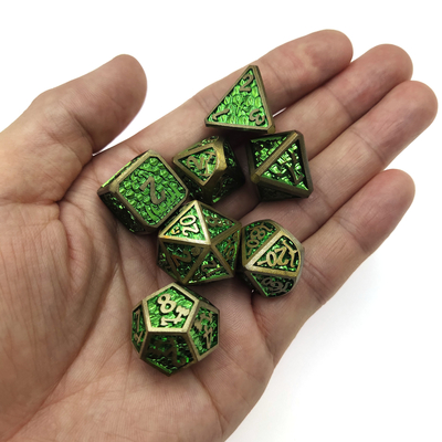 Легкие мини-игры для ролевых игр RPG Dice Set DND Metal Polyhedral Dice Card