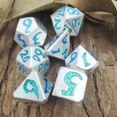 Легковес кости практически Polyhedral Handmade роскошный голубой для собрания