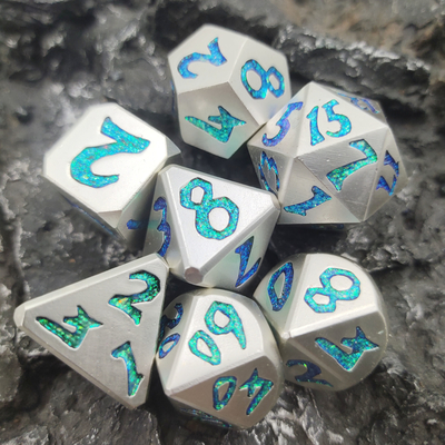 Легковес кости практически Polyhedral Handmade роскошный голубой для собрания