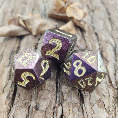 Карточная игра RPG Dice Set ZincFor Dungeons And Dragons Металлический многогранный черный