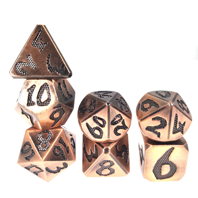 Мини кость RPG кость 7 частей установила многофункциональное Polyhedral Handcrafted нетоксическое