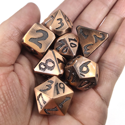 Мини кость RPG кость 7 частей установила многофункциональное Polyhedral Handcrafted нетоксическое