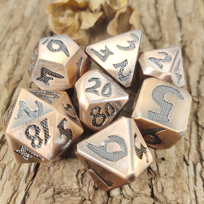 Мини кость RPG кость 7 частей установила многофункциональное Polyhedral Handcrafted нетоксическое