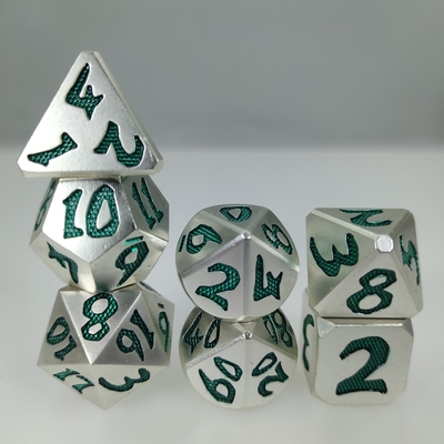 Мини-игральные кости DND из цинкового сплава Износостойкие Набор игральных костей ручной работы для DND или RPG