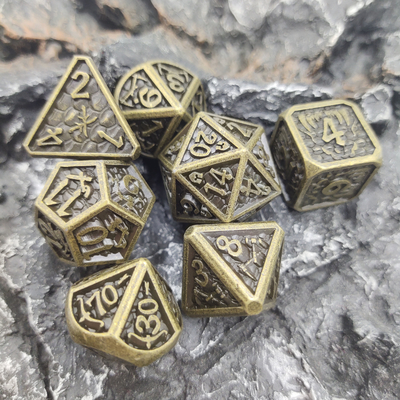 Прочная кость Dnd установила края Polyhedral нетоксической миниатюры крепкие ясные острые