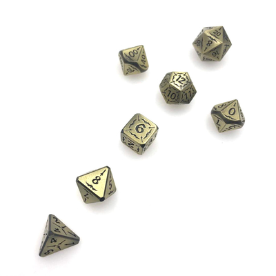 Ручная резная черная коллекция D4 D4 Dice Set Polyhedral Durable