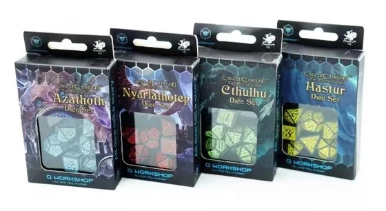 Модный RPG игровой набор костей 20 мм Черный фон цветовой шаблон