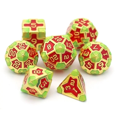 CE Precision RPG Polyhedron Dice Set OEM Нетоксичный массовый сплав из материала KTV Bar