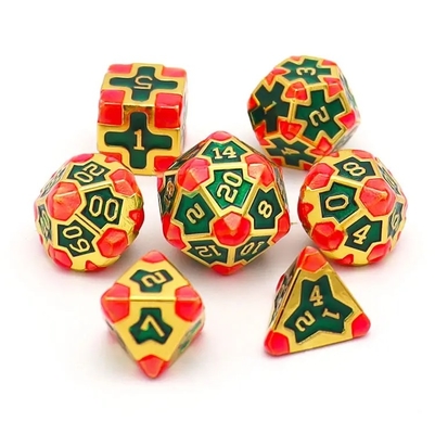 CE Precision RPG Polyhedron Dice Set OEM Нетоксичный массовый сплав из материала KTV Bar