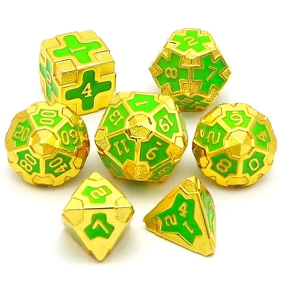 CE Precision RPG Polyhedron Dice Set OEM Нетоксичный массовый сплав из материала KTV Bar