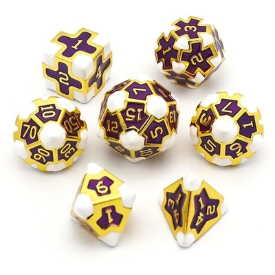 CE Precision RPG Polyhedron Dice Set OEM Нетоксичный массовый сплав из материала KTV Bar