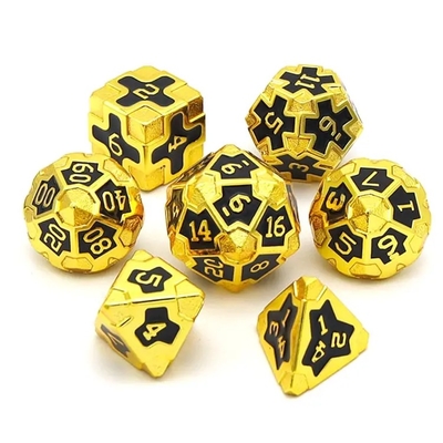 CE Precision RPG Polyhedron Dice Set OEM Нетоксичный массовый сплав из материала KTV Bar