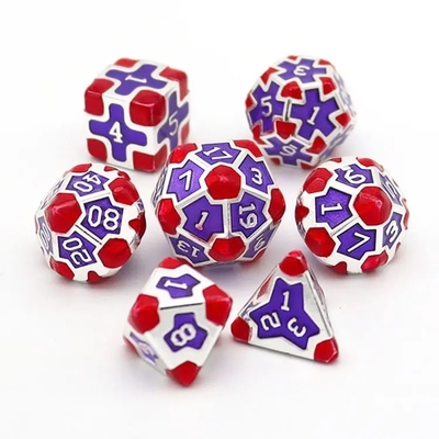 CE Precision RPG Polyhedron Dice Set OEM Нетоксичный массовый сплав из материала KTV Bar