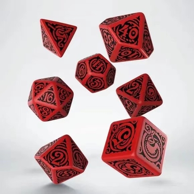 Модный RPG игровой набор костей 20 мм Черный фон цветовой шаблон