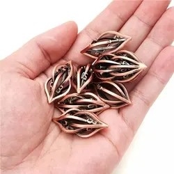 3D-печать Cthulhu Hollow Metal Dice 7Piece Set Dragon And Dungeon DND RPG