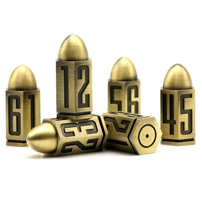 D6 Bullet Metal Dice Set 6 Pcs 6 Sides For Dnd Dungeons Rpg Warhammer Shadowrun Dice 6 штук 6 боковых костей для Dnd Dungeons