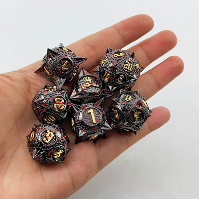 Кровавозвездный Метеор Металлические кости набор D8 RPG Дракон и подземелье