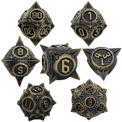 Ретро Медный Метеор Молот Металлические Кости Дракон И Подземелье DND RPG D20