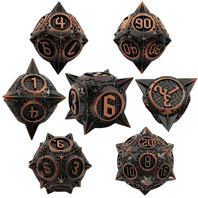 Ретро Медный Метеор Молот Металлические Кости Дракон И Подземелье DND RPG D20