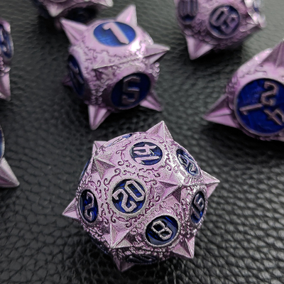 Прочный многогранный металлический RPG набор костей Дракон и подземелье 16 мм Sparkle