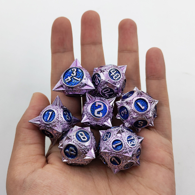 Прочный многогранный металлический RPG набор костей Дракон и подземелье 16 мм Sparkle